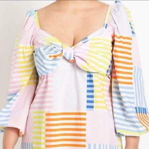 Eloquii Tie Bodice Dress sz 18